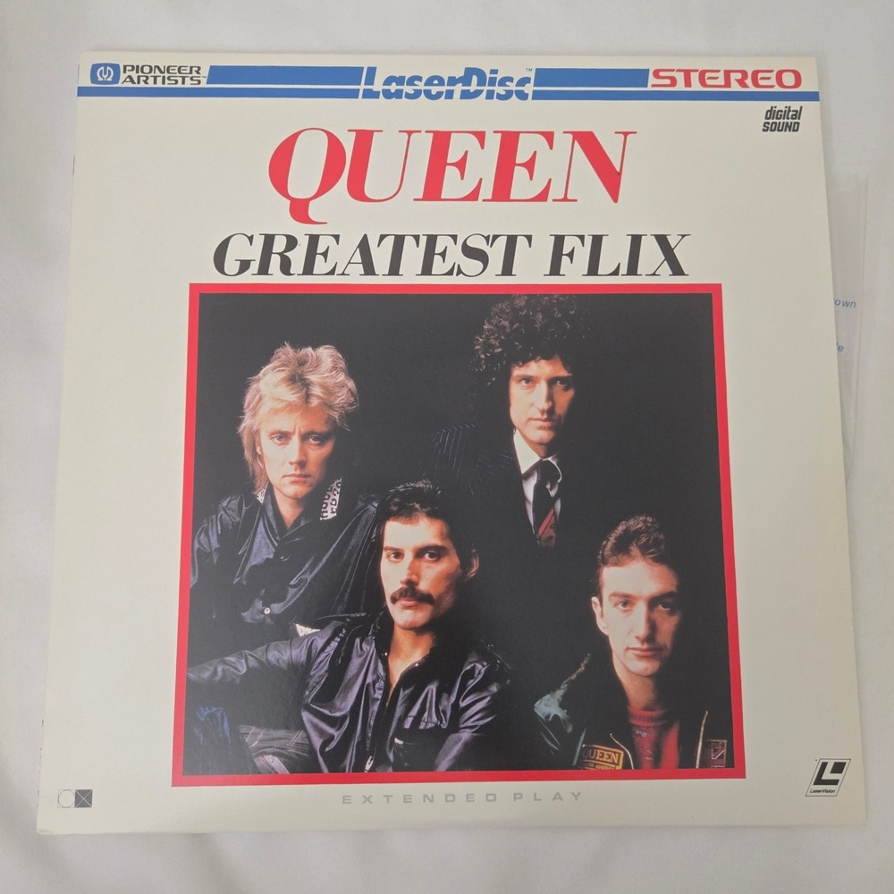 Queen Greatest Flix LaserDisc Vintage 1981 Pioneer Artists PA 82 026 12in CLV